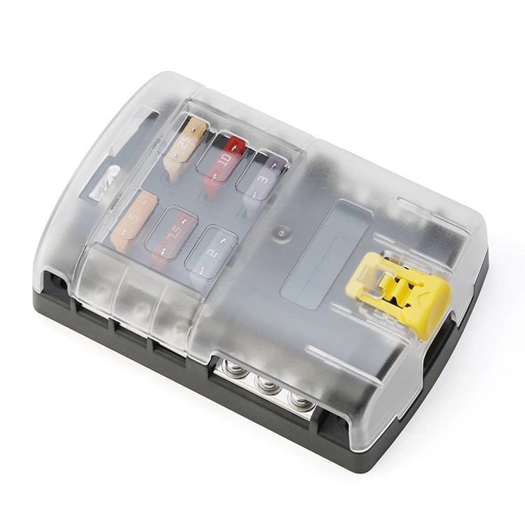 6 cirkvitoj klinga fuzia skatolo kun negativa buso